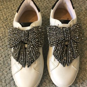 INC slip on tennis shoe with bow